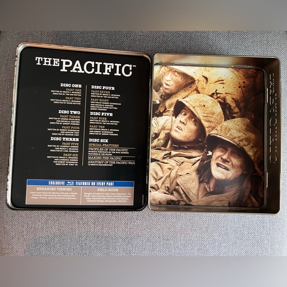 The Pacific 6pc DVD Set with Metal Box - Picture 3 of 5